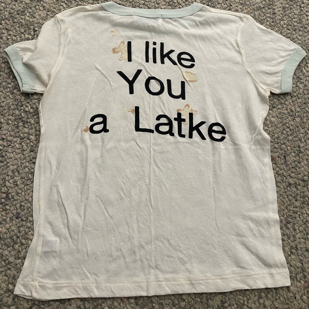 WILDFOX "I like you a latke" tee shirt
